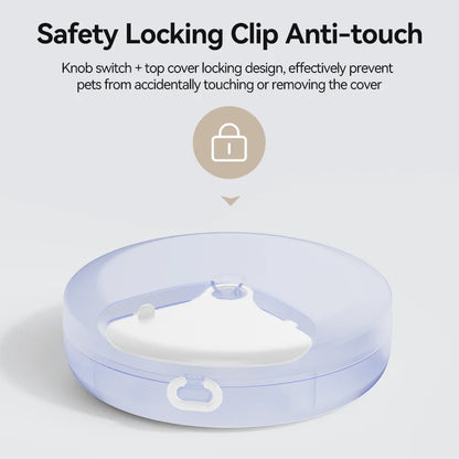 Kritter Krush Automatic Pet Feeder with digital timer and food storage container for feeding cats and dogs.