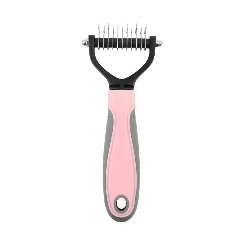 Kritter Krush cat grooming comb with wide and fine teeth for detangling and brushing feline fur, ideal for maintaining a clean coat.