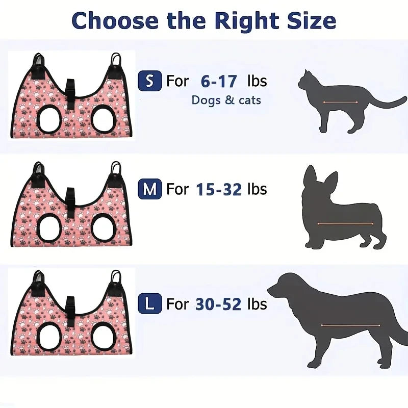 Kritter Krush pet grooming hammock hanging securely, designed to hold small animals comfortably during grooming sessions.