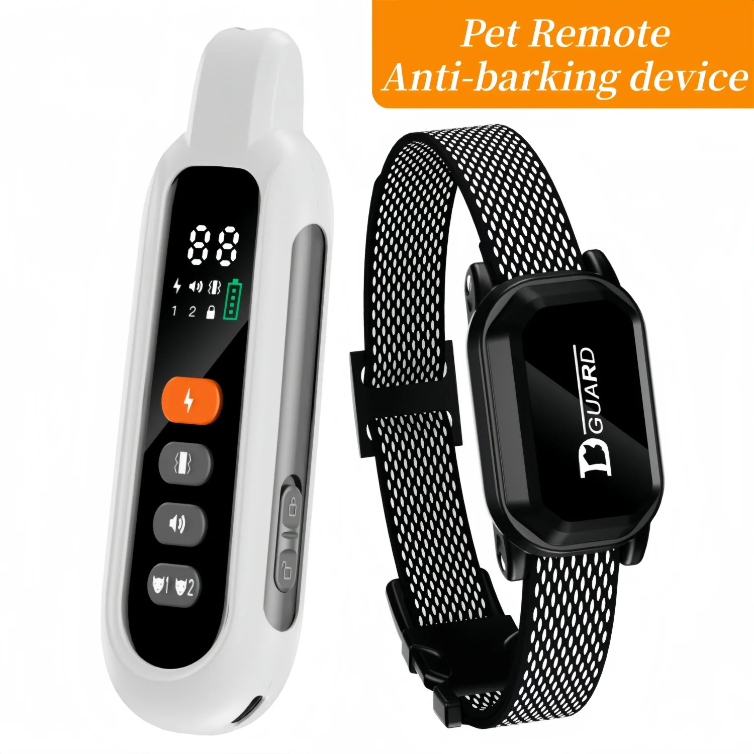 Kritter Krush dog training collar with adjustable strap and remote control for effective pet behavior training.