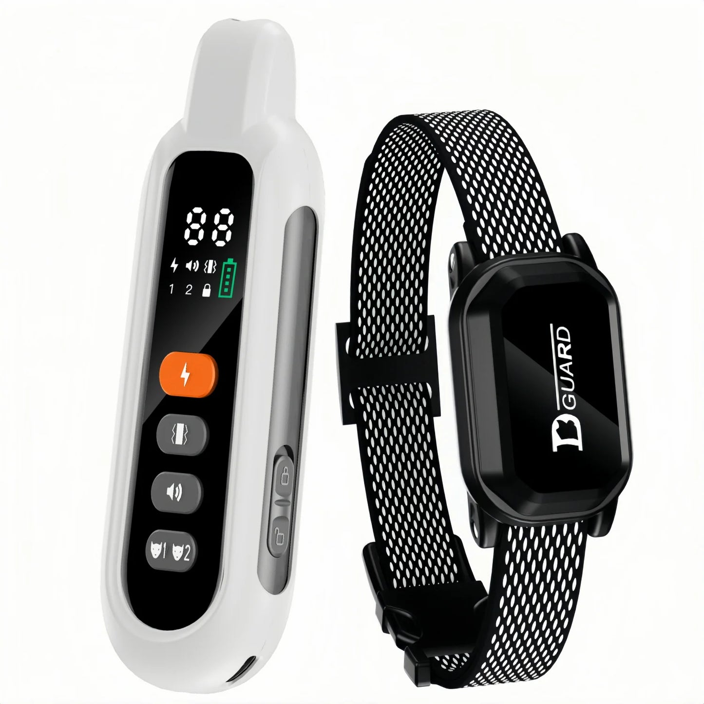Kritter Krush dog training collar with adjustable strap and electronic receiver for effective obedience training.