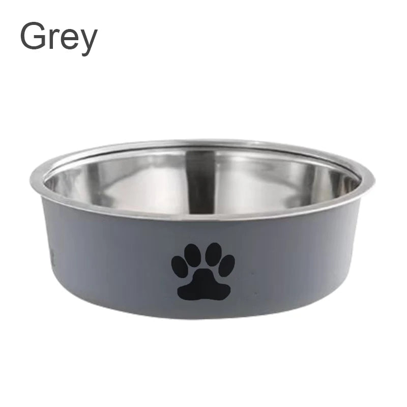 Stainless steel pet bowl by Kritter Krush with a shiny, durable design for pet feeding and water access.