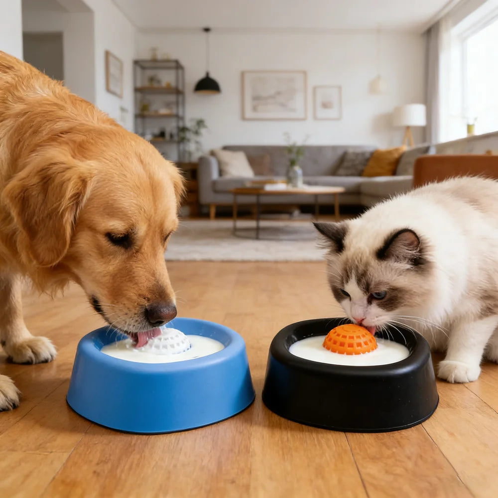 Kritter Krush Slow Lick Bowl for pets, featuring a durable bowl with slow feeder design to promote healthy eating.