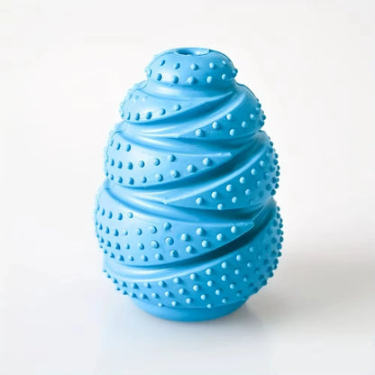 Durable rubber chew toy from Pawzena Palace, designed for dogs to chew and play, with textured surface for added interest.