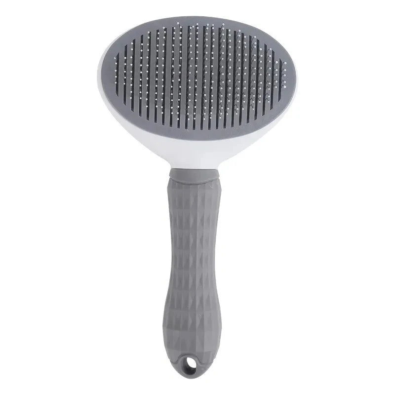 Kritter Krush Self Cleaning Pet Hair Remover Brush with ergonomic handle and hair-collecting surface for easy pet fur removal