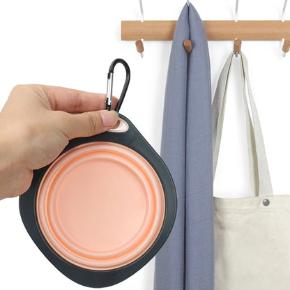 Kritter Krush folding pet bowl, portable and lightweight, with a collapsible design for easy feeding on the go.