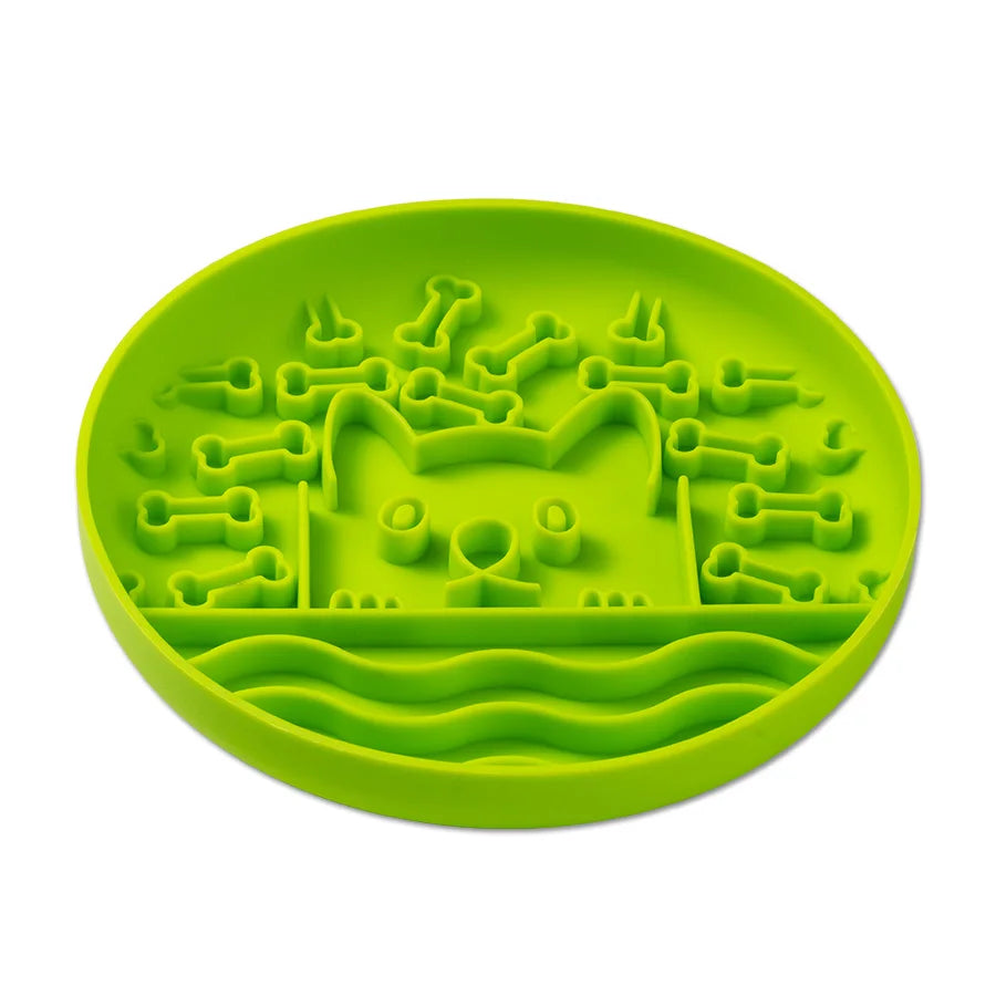 Kritter Krush silicone lick mat for pets, flexible and textured surface for treats and enrichment.
